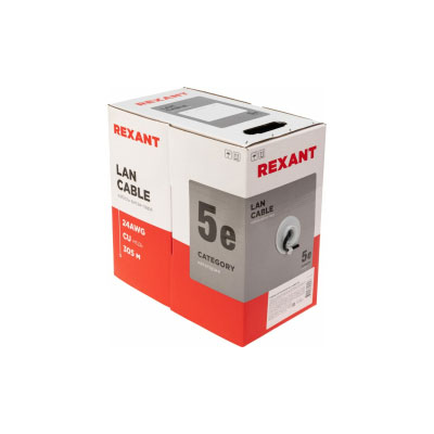 U/UTP, CAT 5e, PE, 4PR, 24AWG, OUTDOOR, SOLID